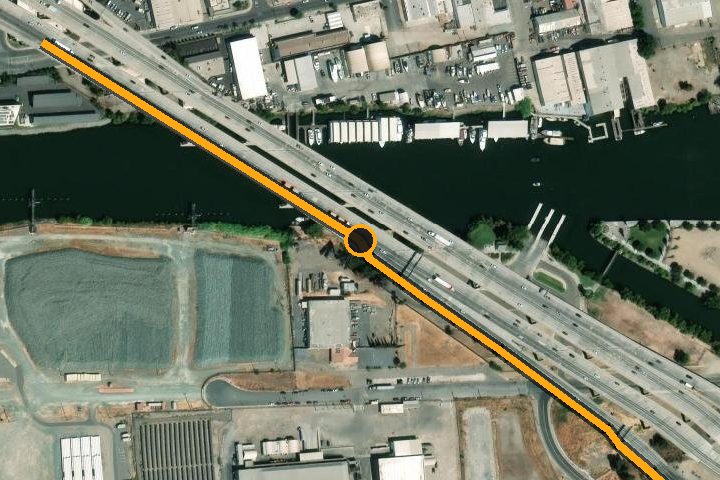 Aerial view of step 1